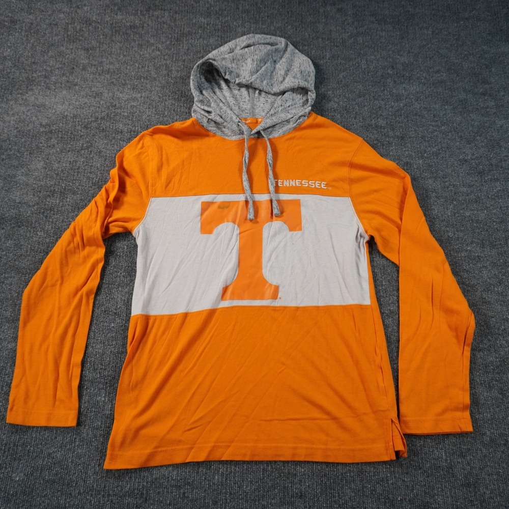 Fanatics Tennessee Volunteers Hoodie Mens Medium Orange Colorblock Long Sleeve